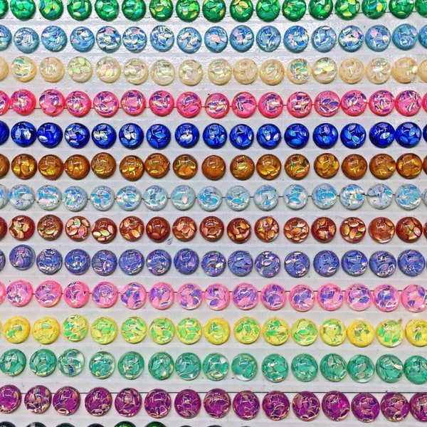 10mm flower cabochons | mix color | 10-20-30 pcs