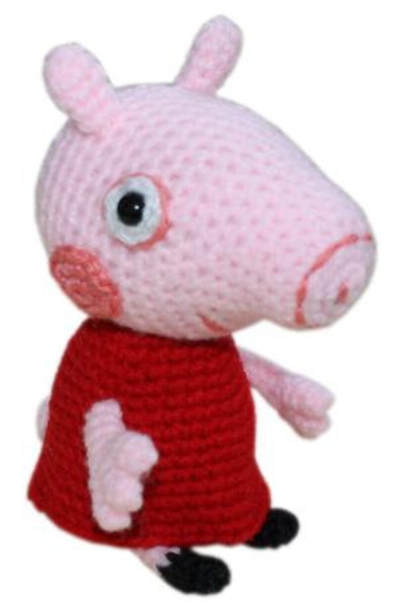 Peppa Pig Crochet Pattern English Download Instantly Etsy