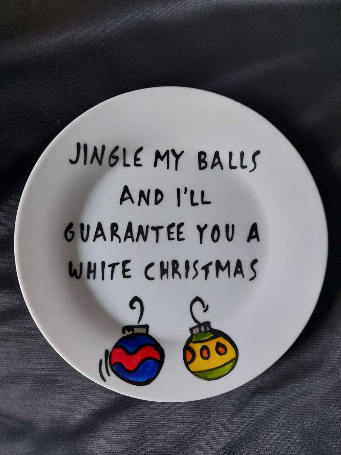 Handpainted Jingle my Balls and ill guarantee you a  Etsy