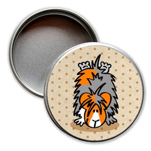Mini tin yoga guinea pig, guinea pig handstand, gift tins, pill tins