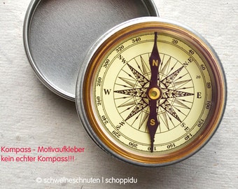 Mini can compass antique