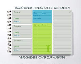 Fitness Journal A5, fitness planner, meal planner, daily planner various covers to choose from