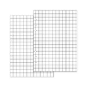 50 Blatt Ringbucheinlagen Kariert DIN A5, 100 gramm Papier, deutsch