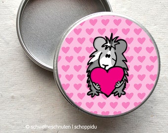 Minidose Meerschweinchen mit Herzchen