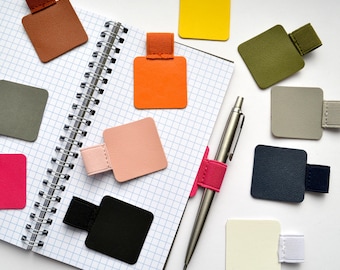 Pen holder pen loop, elastic, self-adhesive, colorful selection