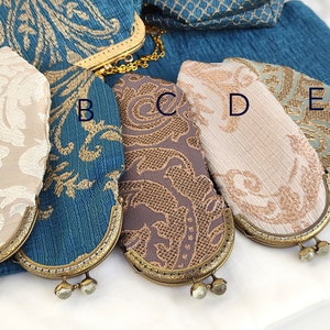 Bohemian Blue Royal eyeglass case brocade Marie Antoinette inspired antique rococo baroque mom gifts ideas image 2