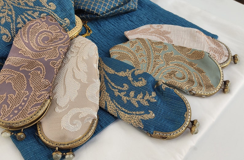 Bohemian Blue Royal eyeglass case brocade Marie Antoinette inspired antique rococo baroque mom gifts ideas image 9