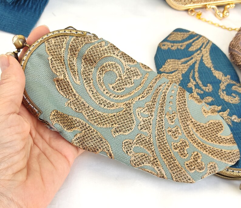 Bohemian Blue Royal eyeglass case brocade Marie Antoinette inspired antique rococo baroque mom gifts ideas image 6