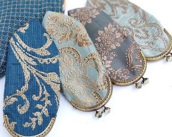 Baroque Brocade Eyeglass Case, Rococo Damasco Textile, Luxury Gift