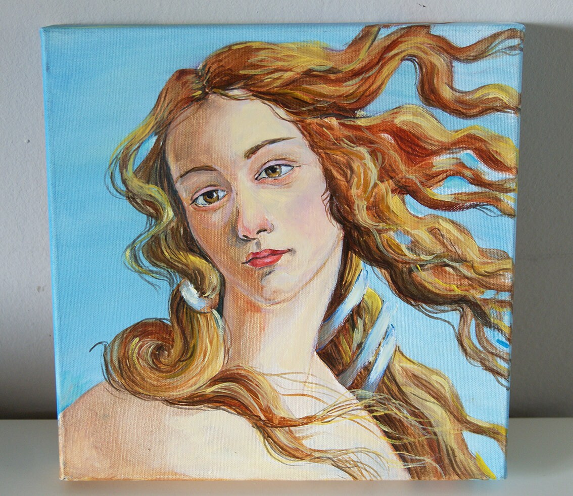 春　キャンバス　サンドロ・ボッティチェッリ　フィレンツェ　ヴィーナス　ウフィツィ ウフィツィ美術館でボッティチェリ作「ヴィーナスの誕生」に心酔