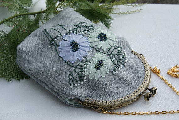 floral coin purse