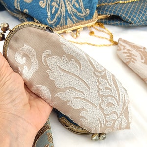 Bohemian Blue Royal eyeglass case brocade Marie Antoinette inspired antique rococo baroque mom gifts ideas image 7