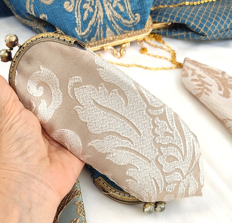 Bohemian Blue Royal eyeglass case brocade Marie Antoinette inspired antique rococo baroque mom gifts ideas image 7