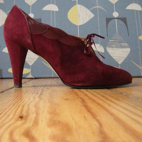 vintage ankle boots 80er wie 30er jahre