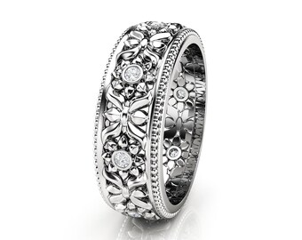 Unique Wedding Band Etsy