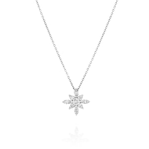 Star Necklace 14K Gold Women’s Diamonds Jewelry Necklace