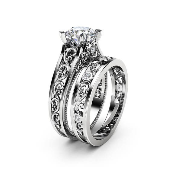 Filigree on sale wedding set