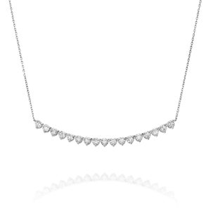 14K Gold Diamond Graduierte Halskette für Frauen Fine Jewelry