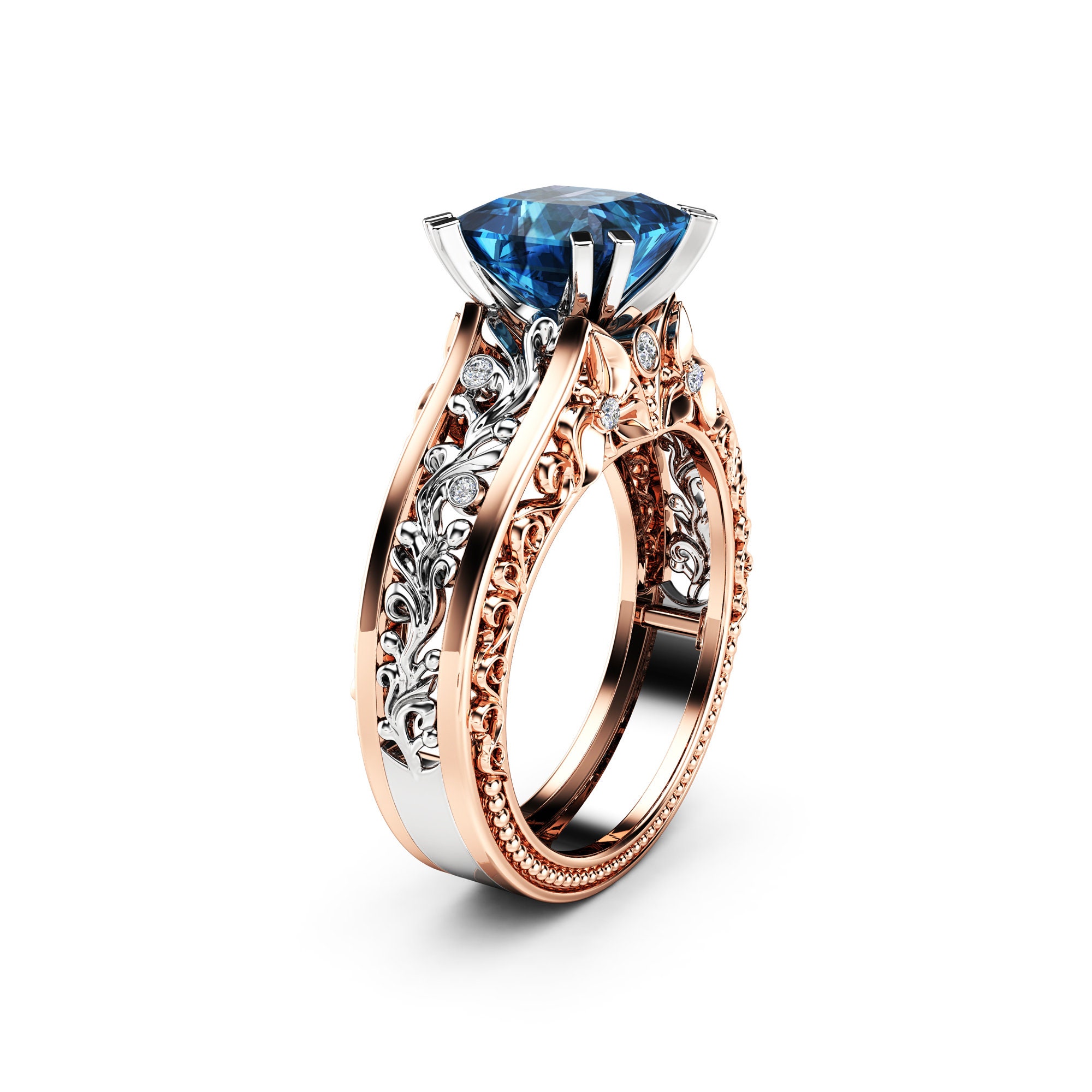 Wedding rings deals with blue
