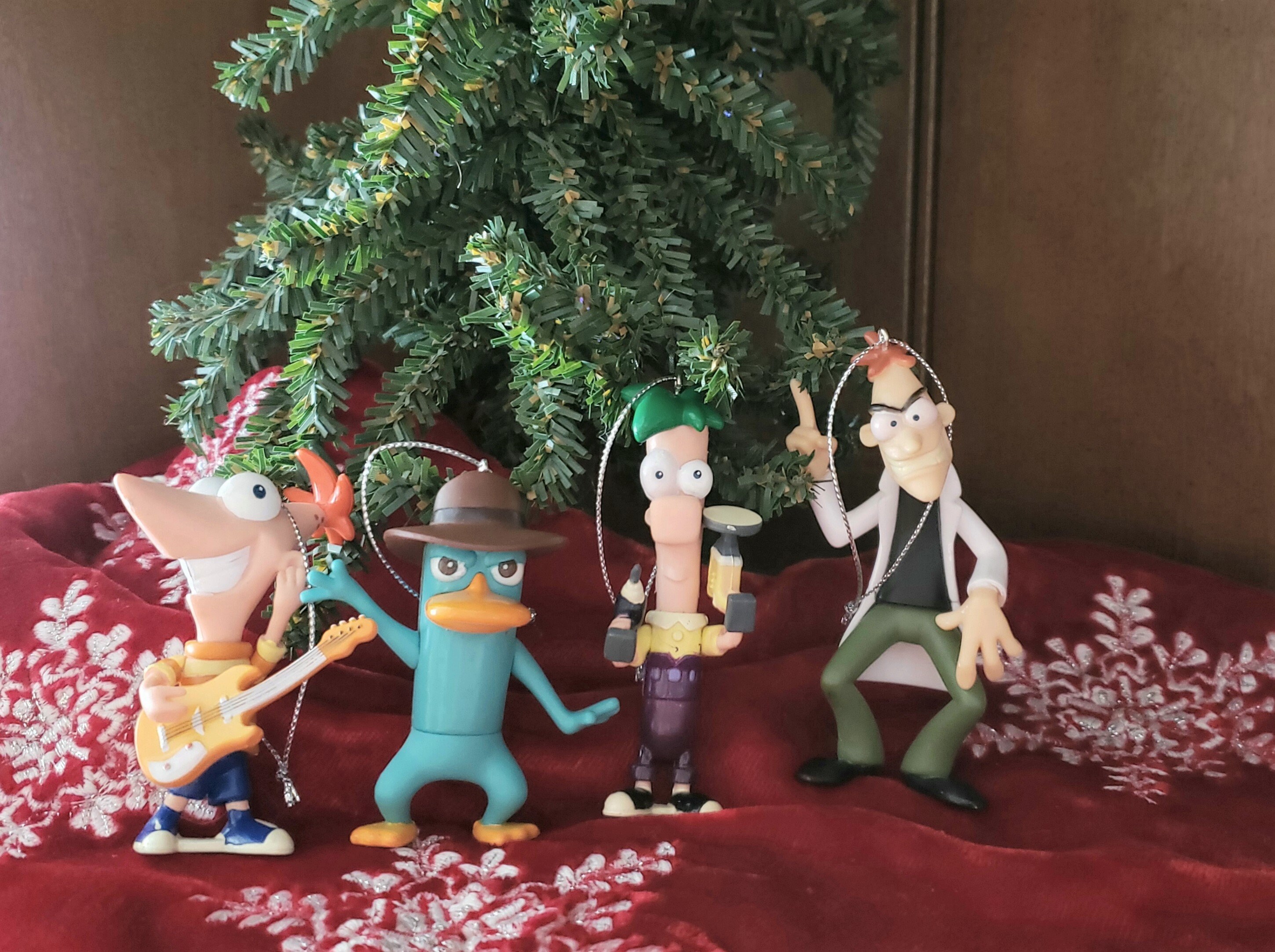 Phineas and ferb christmas ornament Clearance