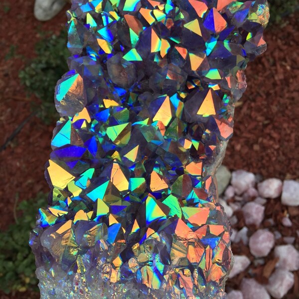 Rainbow Amethyst Crystal, Spirit Quartz, Angel Aura, Empath Crystal Magick, Healing, Divination, Metaphysical