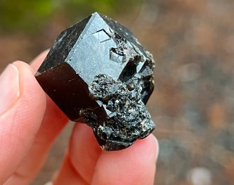 Andradite Garnet var. Melanite, Black Garnet, 22g Mali