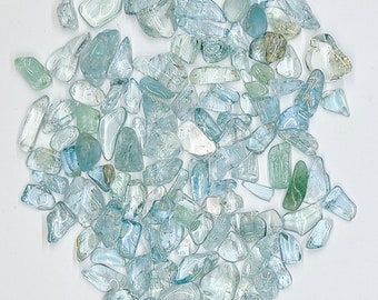 Aquamarine Beryl Tumbled Gemstones, Throat, Heart Chakra, Energy Flow, Clear Communication, Angel Guidance, Ocean Healing