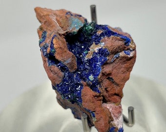 Azurite Crystals in Matrix, Morenci Mine Region, Arizona USA