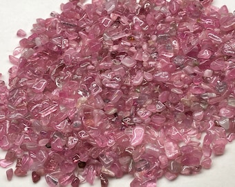Pink Tourmaline Small Tumbled Stones, Pala Mine, San Diego, CA USA