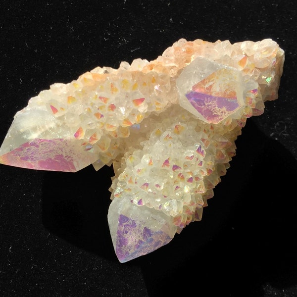 Spirit Quartz Angel Aura Cactus Quartz Fairy Castle, Quartz Crystal, Healing, Metaphysical, Rainbow Opal Aura Love,SQA4-0605