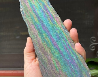 Iridescent Natural Hematite, Collectors Rare Rainbow Mineral, Brazil