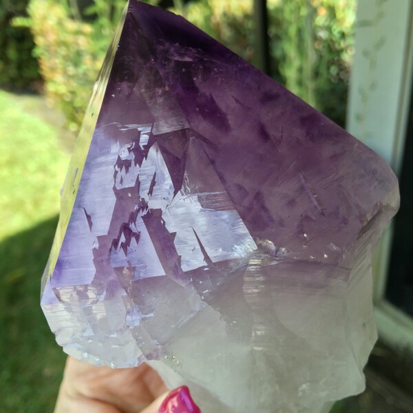 Brazilian Amethyst Root Crystal Gemstone, Prosperity, Abundance, Love, New Age, Energy Healing Stones AMYr2-0703