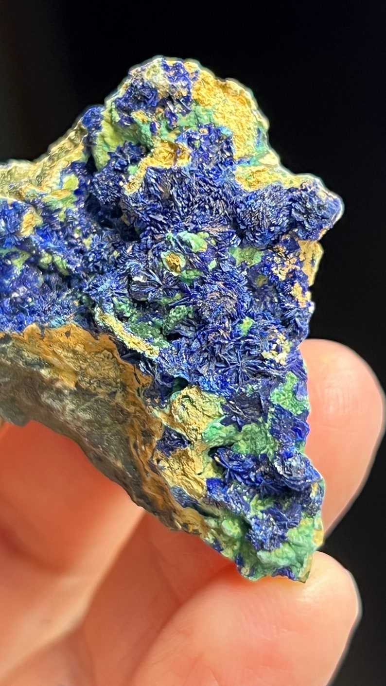 Azurite Rosette Crystals in Matrix, Morenci Mine Region, Arizona USA - Etsy