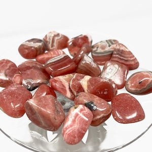 ONE Rhodochrosite Tumbled Gemstone, Love, Heart, Empathy, Relationship Healing, Attract Love, RHODO-1-TUMB