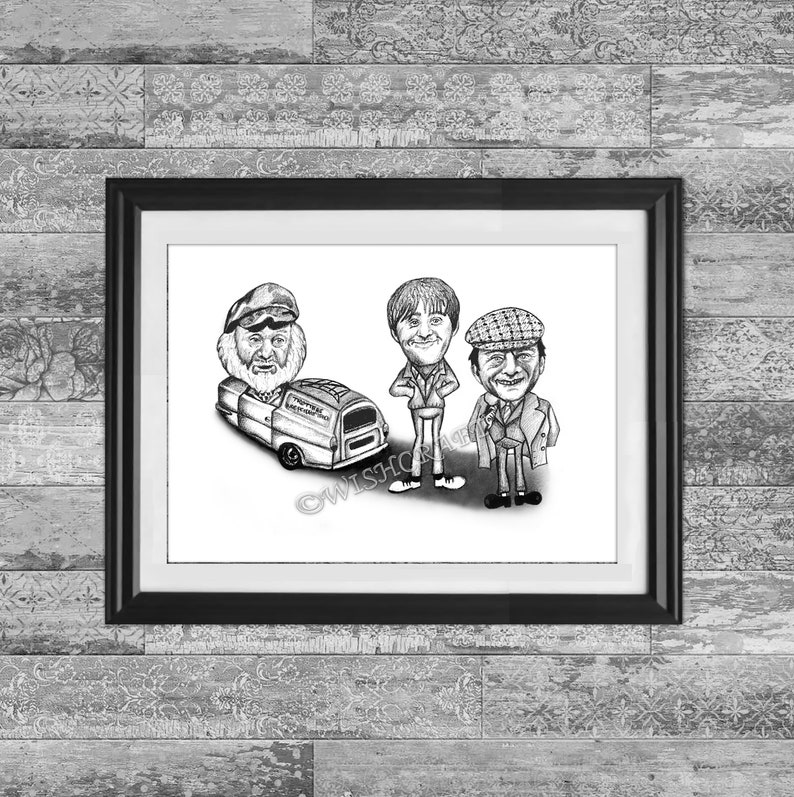 Only Fools and Horses Pencil Drawing Art Print Etsy UK