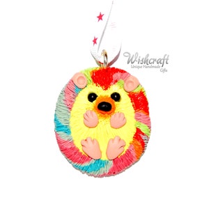 Hedgehog christmas tree Decoration, hedgehog pendant, Hedgehog christmas ornament, polymer clay, clay Hedgehog, Hedgehog figure, Hedgehog sc