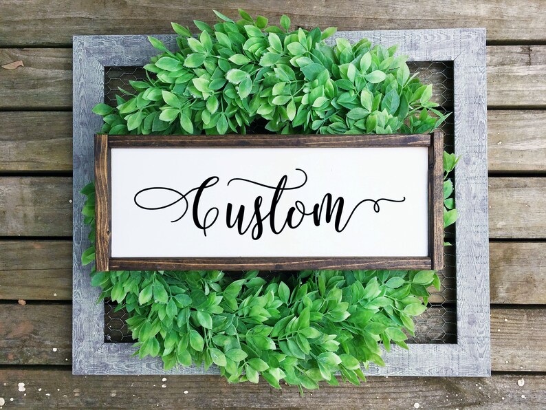 Create your own custom wood sign for any occasion Personalized Word Sign