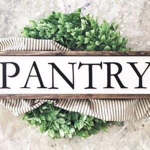 Rustic Kitchen Pantry Sign: 3D Laser Cut Farmhouse Decor