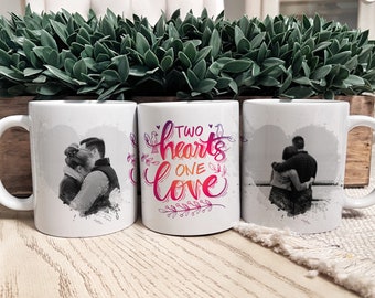 Personalized Mug with Picture - Custom Coffee Mug for Her or Him - Valentine's Day, Anniversary, or Birthday Gift Idea