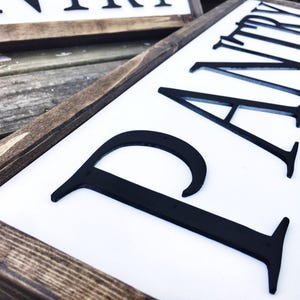 Rustic Bathroom Sign: 3D Laser Cut Letters, Farmhouse Decor afbeelding 3