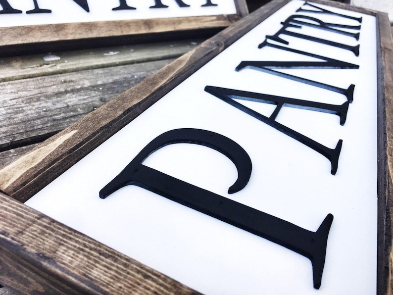 Rustic Bathroom Sign: 3D Laser Cut Letters, Farmhouse Decor afbeelding 3