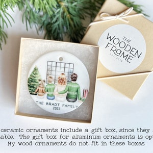 Single Mom Ornament, Personalized Family of 3 Ornament, Single Parent Gift, Mother Daughter Portrait Ornament image 8