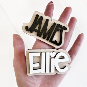 Custom Name Magnet for Kids:  Fridge Artwork and Locker Display