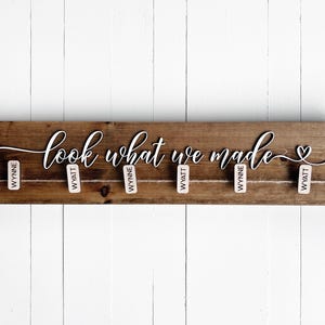 Look What I Made Artwork Display Board, Personalized Clips Kids Name, School Work Display Sign, Look What We Made, Vinyl or 3D Lettering
