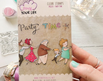 Clear stamps set, Party theme stamps