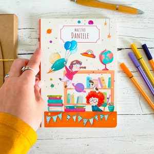 Regali per maestri, Quaderni Personalizzati con confezione regalo