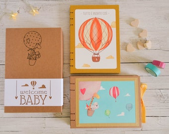 Box Welcome Baby, Baby diary + Photo album, birth gift idea
