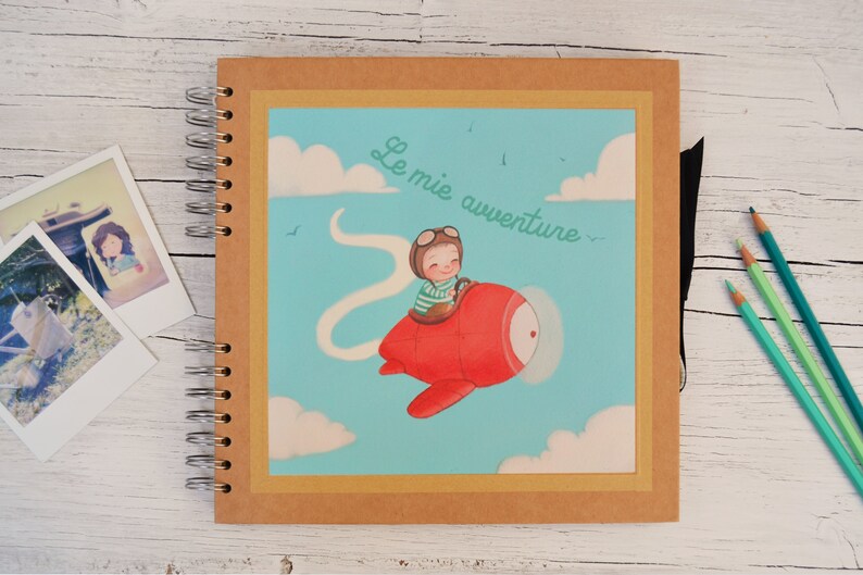 Mon premier album Customizable Photo Album Airplane Etsy