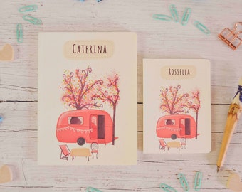 Handmade notebook customizable with your name, gift for valentine's day, Christmas present