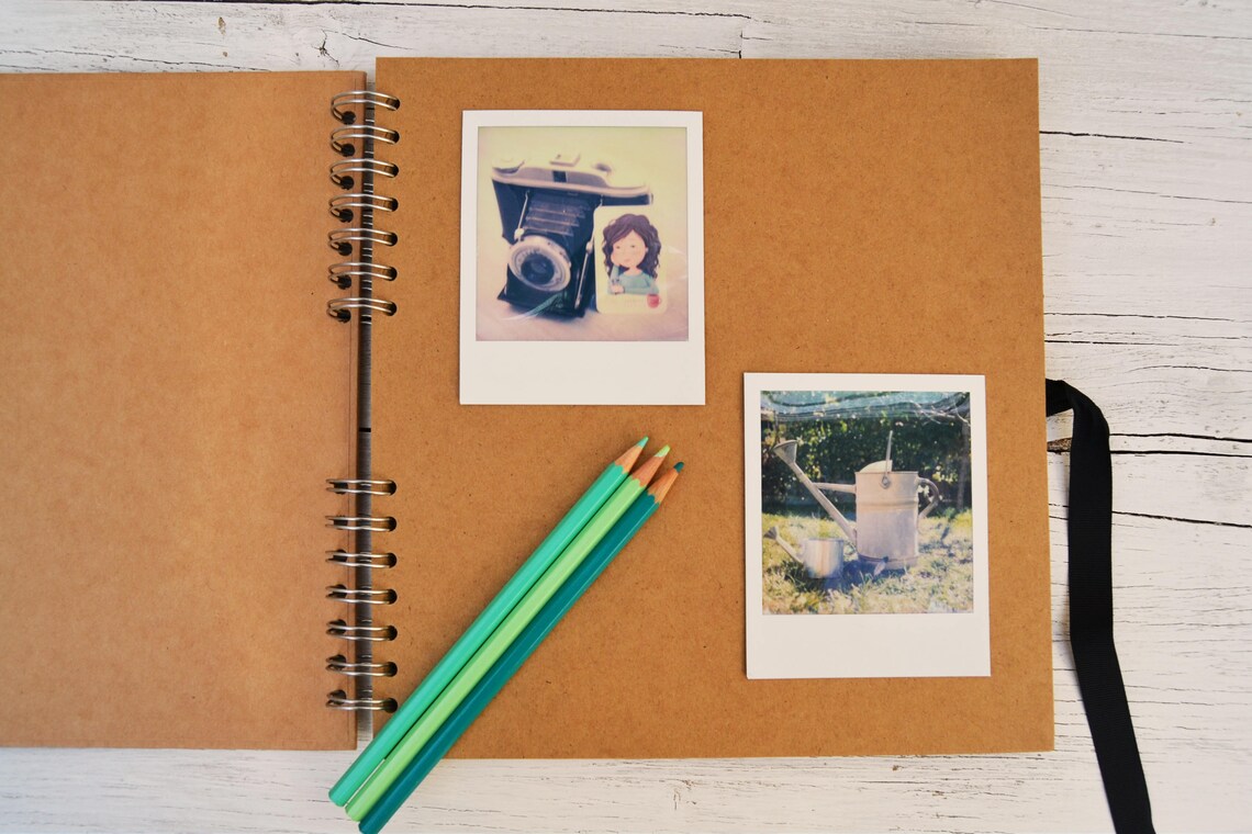 Album Fotografico Personalizzabile 8 Pollici | Scrapbook Con Copertina Rigida, 60 Pagine Bianche - Foto 6